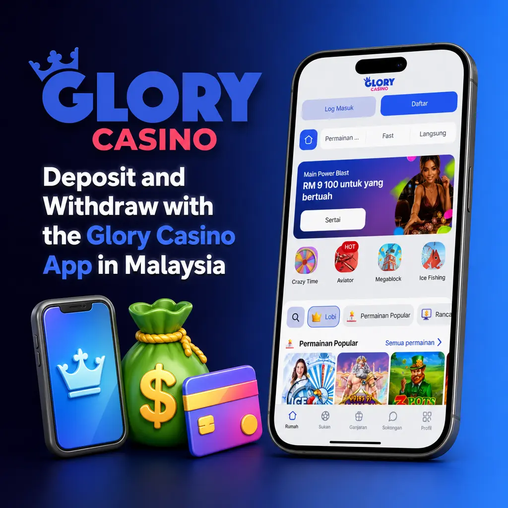 Glory Casino app deposit and withdrawal options in Malaysia using Touch N Go, DuitNow QR, GrabPay, BoostPay, and ShopeePay