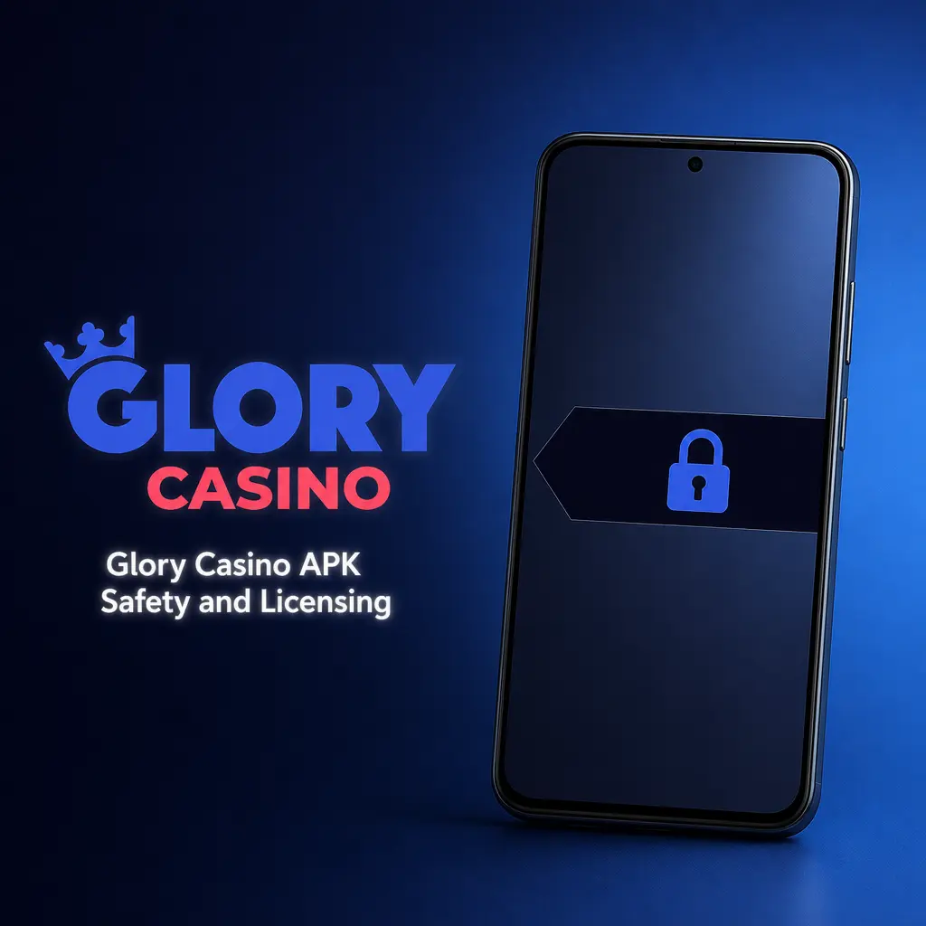 Glory Casino APK safety: Curacao licence 8048/JAZ2020-013, 256-bit SSL encryption, RNG-certified fair games.