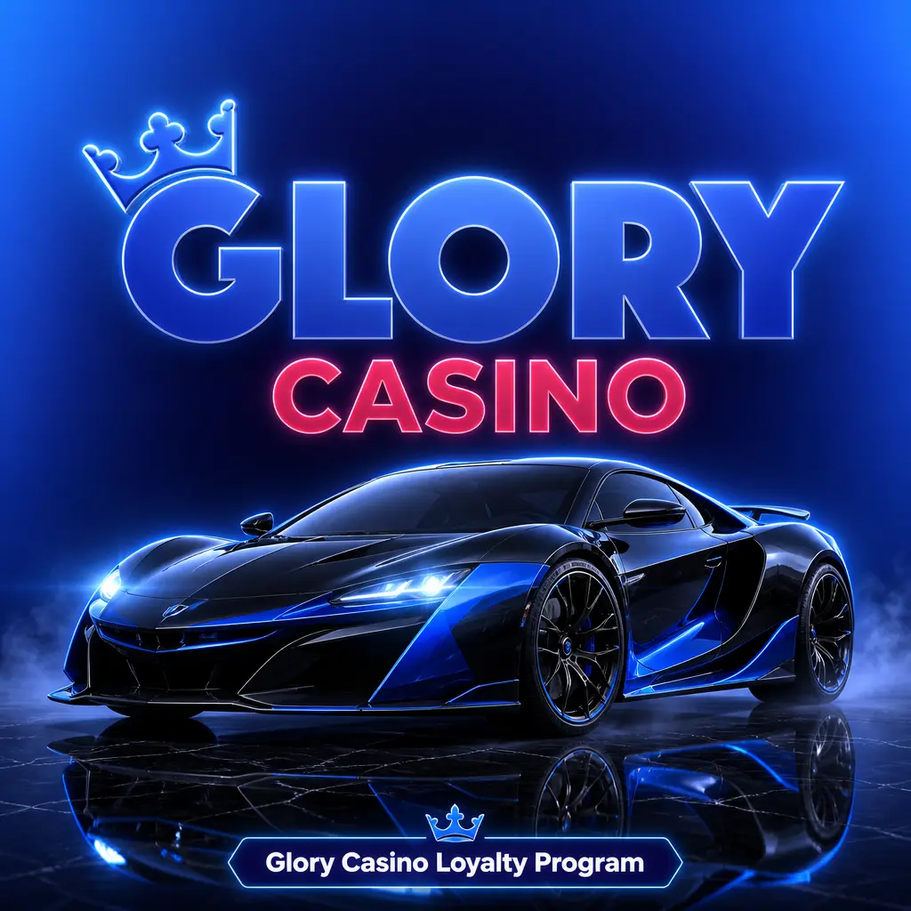 Glory Casino loyalty program dashboard showing tiers, points, cashback rates, and withdrawal benefits from Bronze to Diamond.