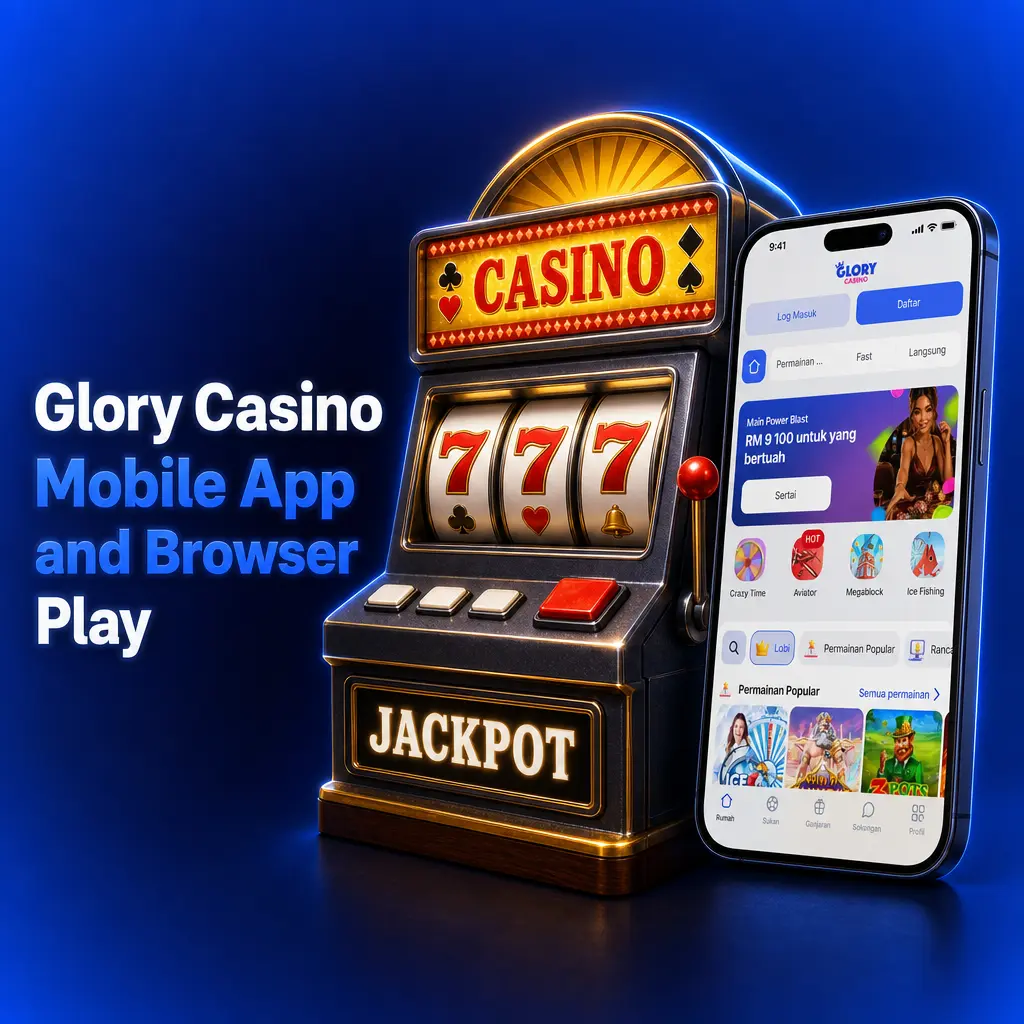 Glory Casino PWA vs browser play on mobile, showing faster loading and lower data use for Malaysian users