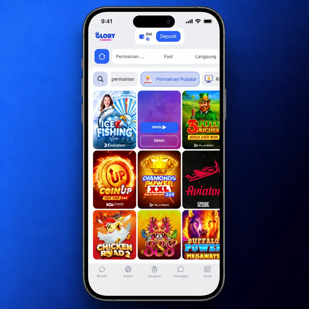 Steps to claim the Glory Casino Welcome Bonus: register, enable the bonus toggle, and deposit RM30 via FPX, TNG, or Maybank2u.