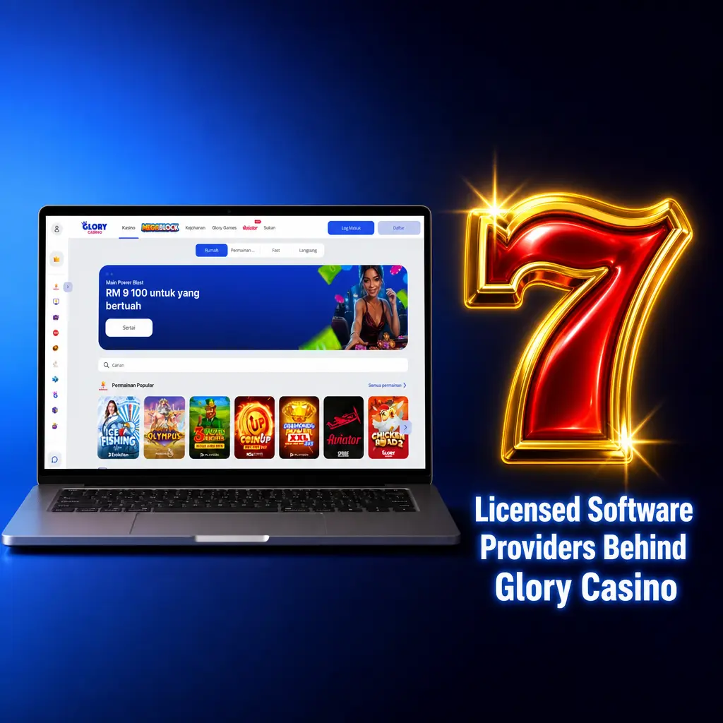 Licensed software providers Pragmatic Play, NetEnt, and Spinomenal power Glory Casino games with certified, fair RNG systems.
