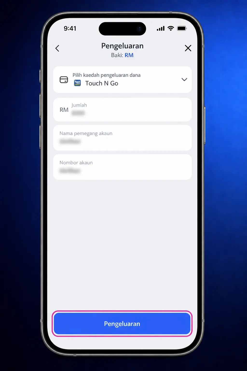 Steps to withdraw money from Glory Casino app using Cashier menu and verified payment method